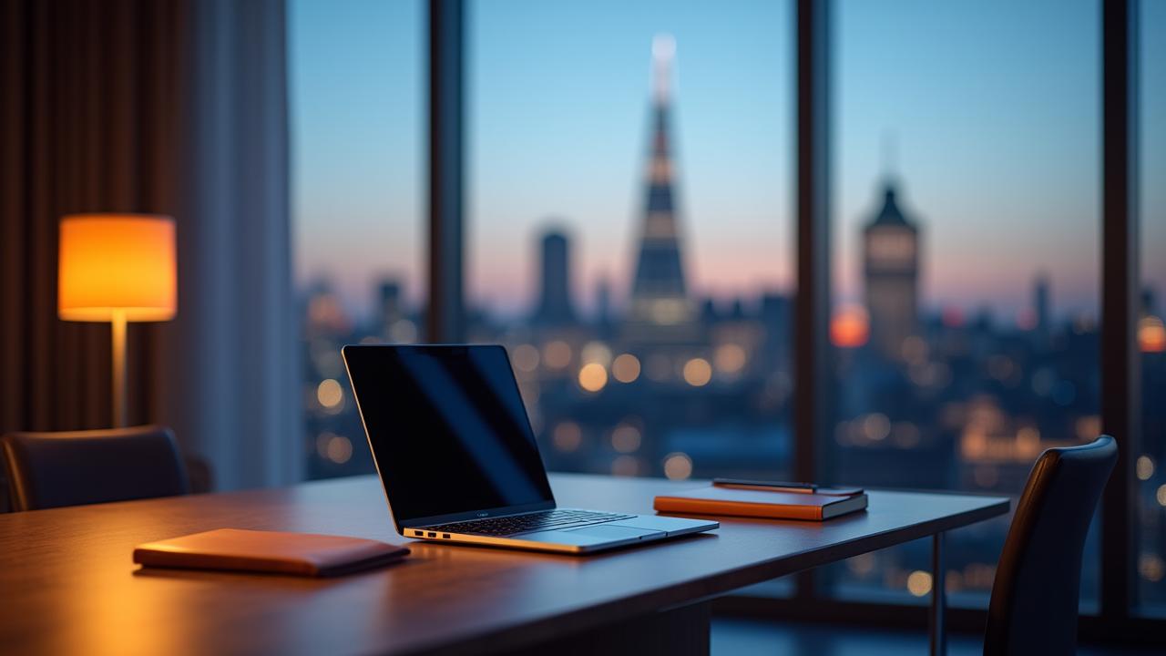 Executive professional in a sophisticated modern Birmingham office